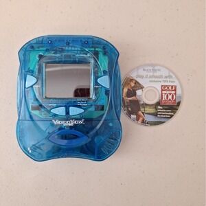 Vtg Video Now Color Video Player Aqua & *RARE PROMO GOLD DISC* Consol Parts Only